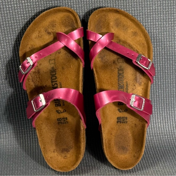 Birkenstock Women's Mayari BF Electric Metallic Magenta Sandals Size 7 US 38 EU - Picture 5 of 9